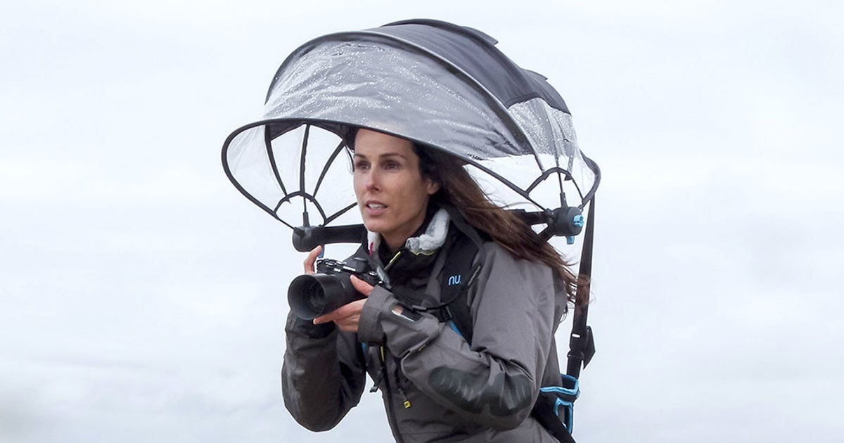 Nubrella Backpack Wearable Hands Free Umbrella all in one design | Rain-  Snow| UV Shade Sun Protection | Strong and Windproof |Hands-Free Patented