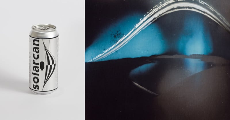 A Solarcan camera and a solargraph photo
