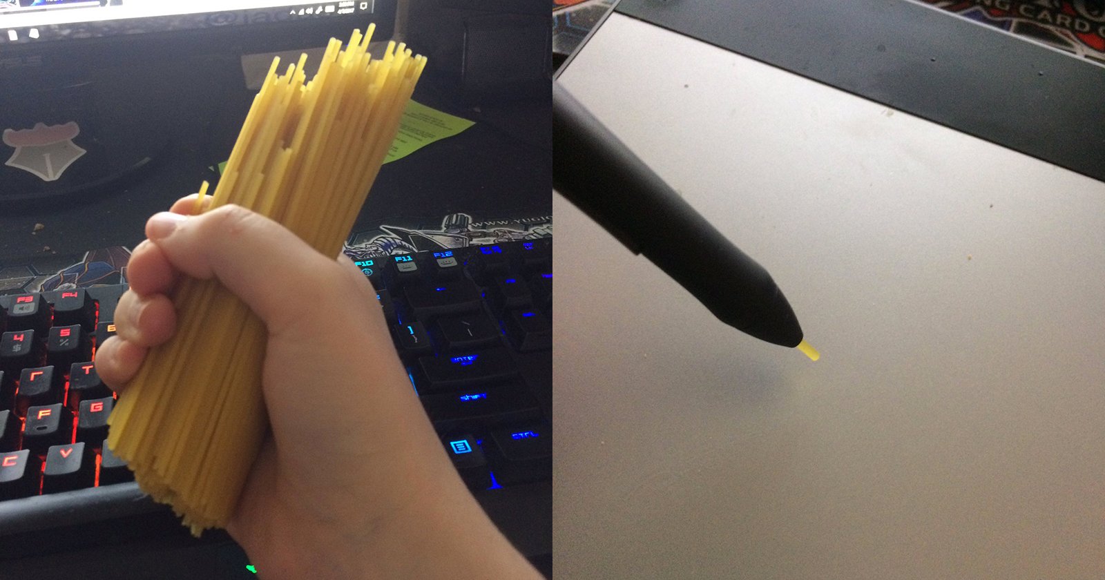 Can't Afford a New Wacom Stylus Nib? You Can Use Spaghetti in a Pinch