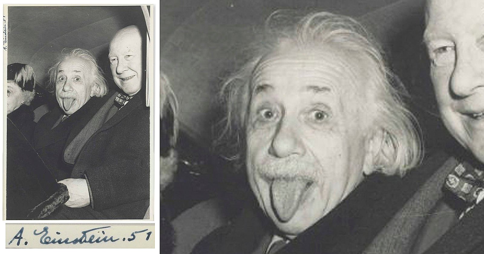 Theoretical Physicist Albert Einstein with Tongue Out Details about  / New Photo 1951-6 Sizes