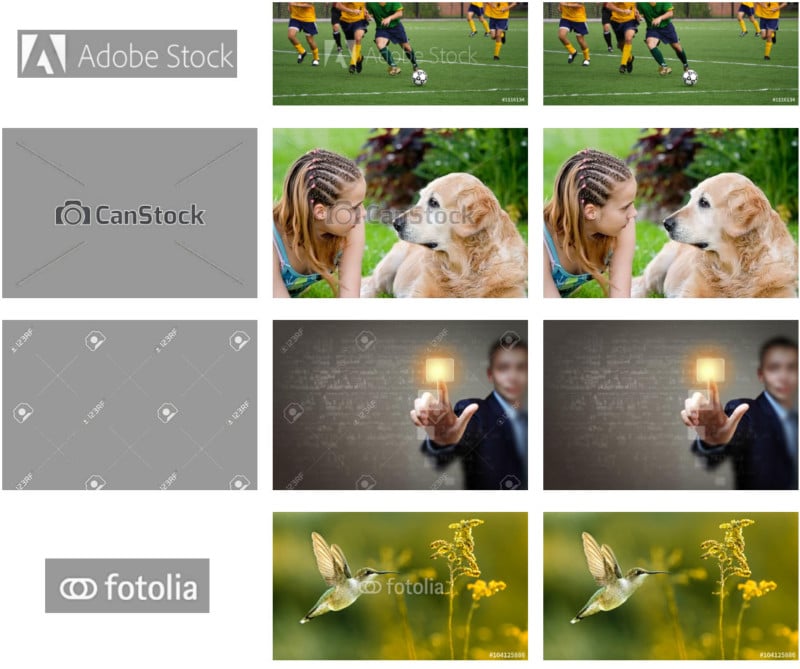 Google researchers founded an Algorithm which automatically removes watermarks from Images