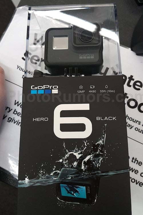 GoPro HERO6 Black Camera Shows Up in Leaked Photo, Box Says 4K