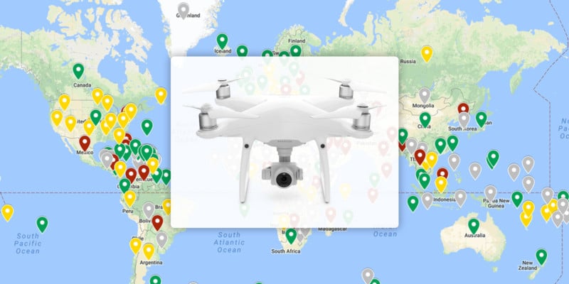 Here's a Map with Up-to-Date Drone Laws Every Country | PetaPixel