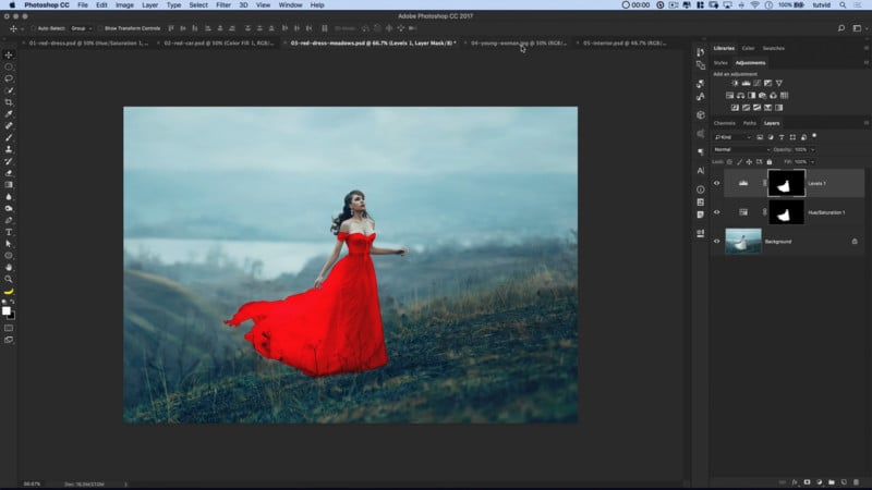 how to change image color in photoshop