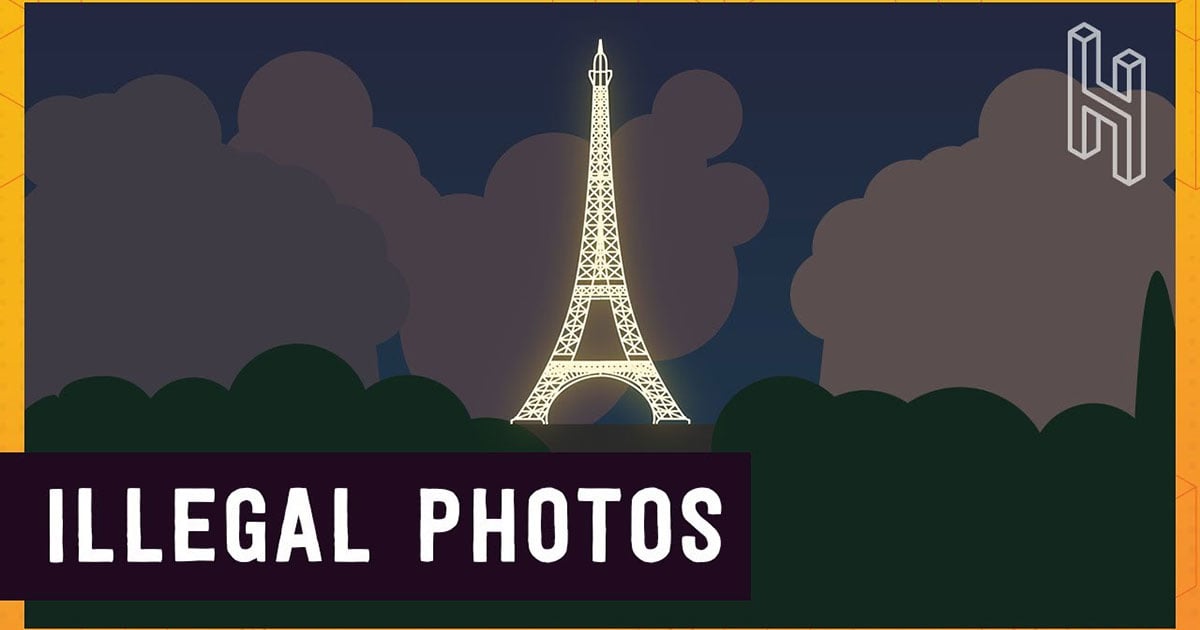 Photograph Eiffel Tower at Night is Illegal ?