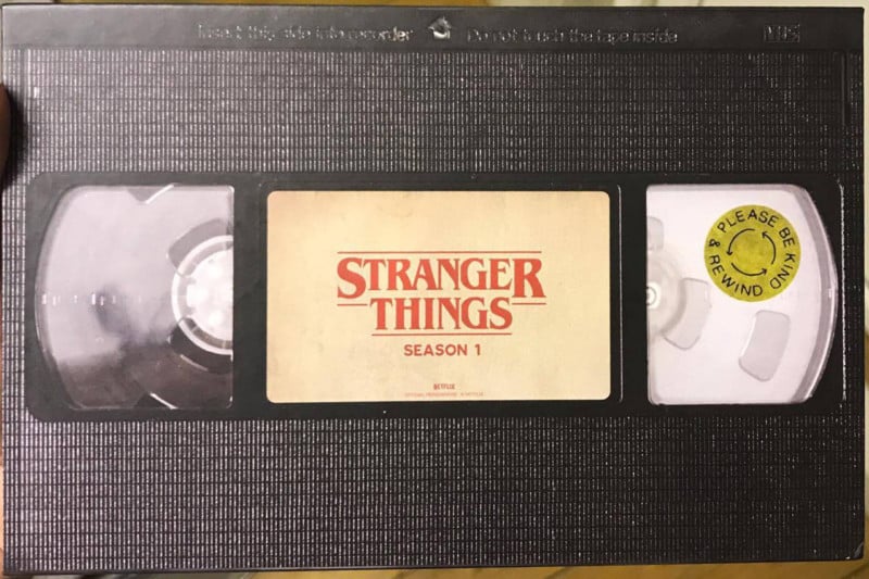 Hallmark Netflix Stranger Things Retro Video Cassette Case