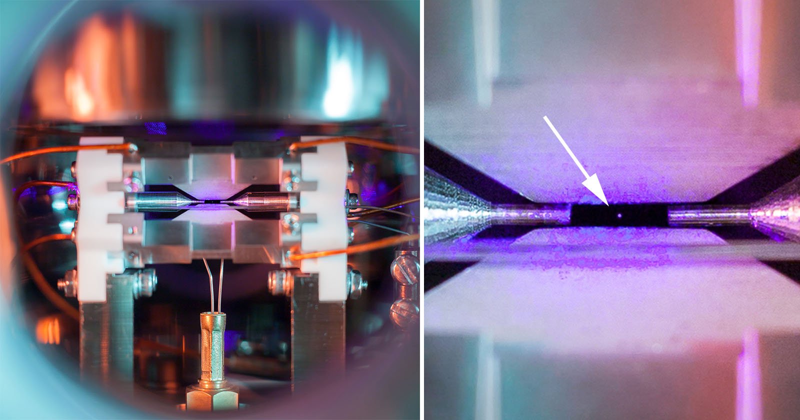 A remarkable photo of a single atom trapped by electric fields has just been awarded the top prize in a well-known science photography competition. Th