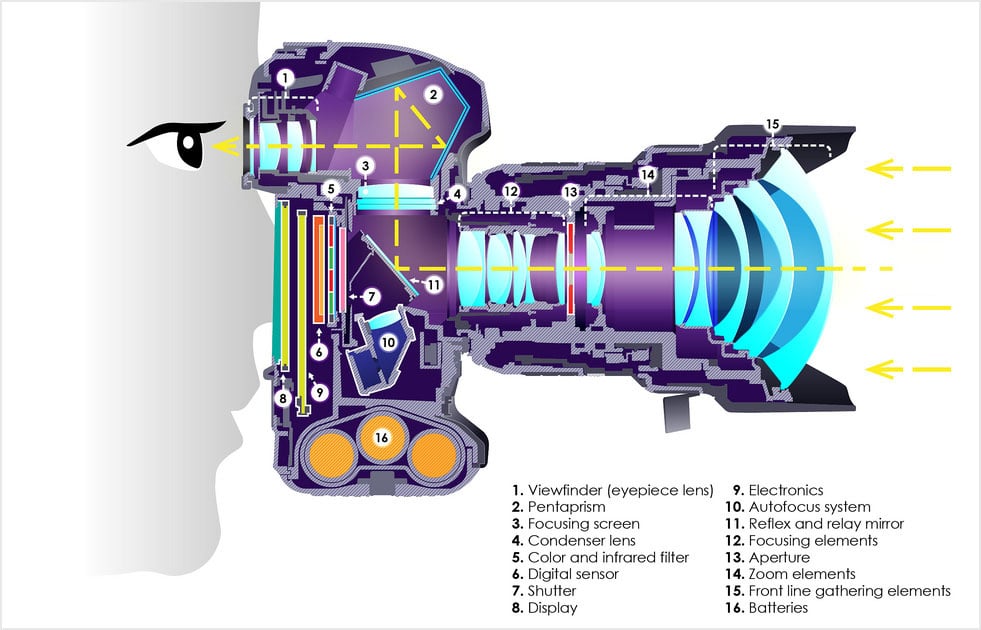 Dslr Camera Parts Diagram