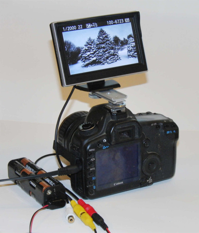 Turning a Car Parking Monitor Into a 25 DIY External DSLR