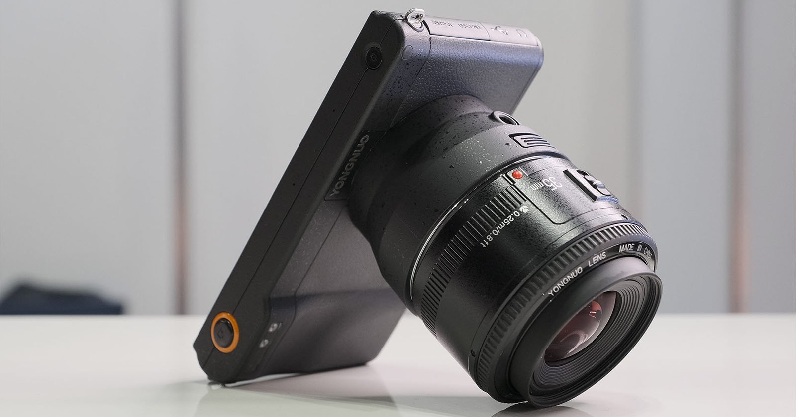 This is Yongnuo's Micro 4/3 EF-Mount Android 4K Mirrorless Camera