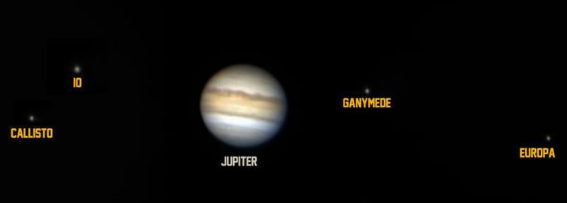 This Photo Shows Jupiter's Size in the Sky Compared to the 