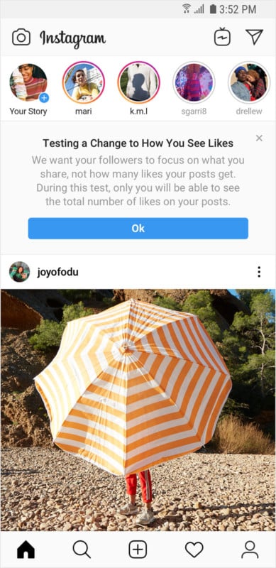 instagram posts like for a number