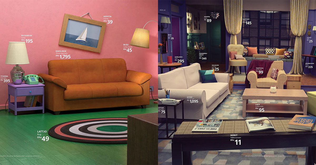 Ikea Recreates Rooms In Simpsons Friends Stranger