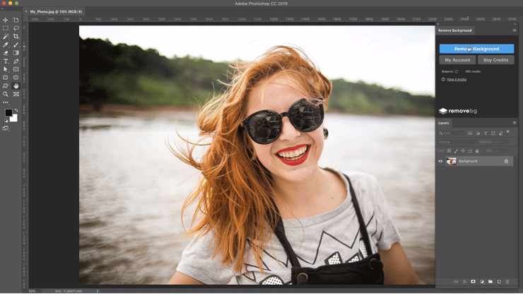 remove photo background photoshop