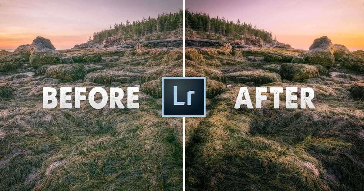 photoshop before and after landscape