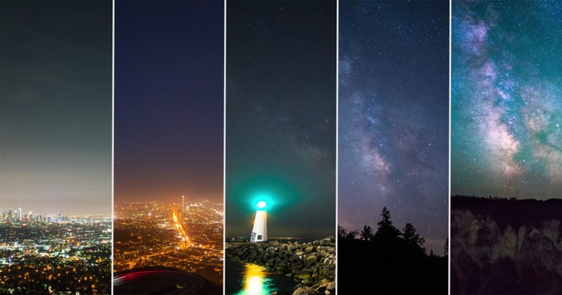 light pollution images