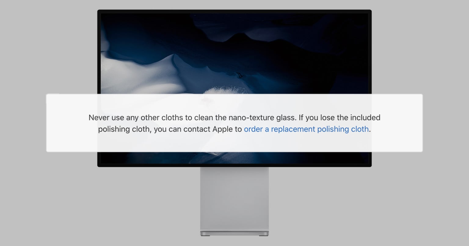 Apple's Nano-Texture Pro Display XDR Can ONLY Be Cleaned with a Special ...