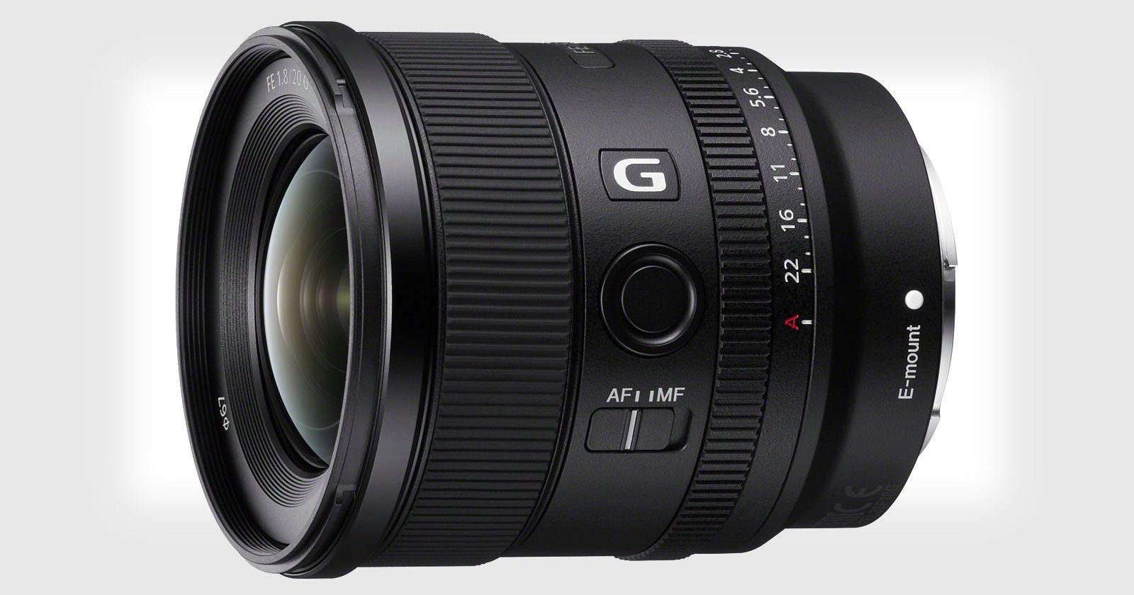 Sony Unveils 20mm f/1.8 G: Its Widest Full-Frame E-Mount Prime