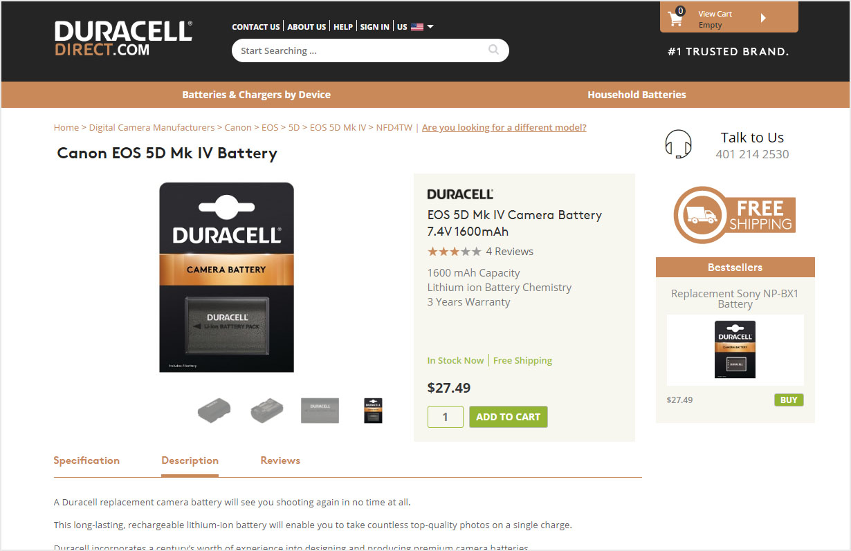 Duracell Sells Cheap Batteries for DSLR and Mirrorless Cameras | PetaPixel