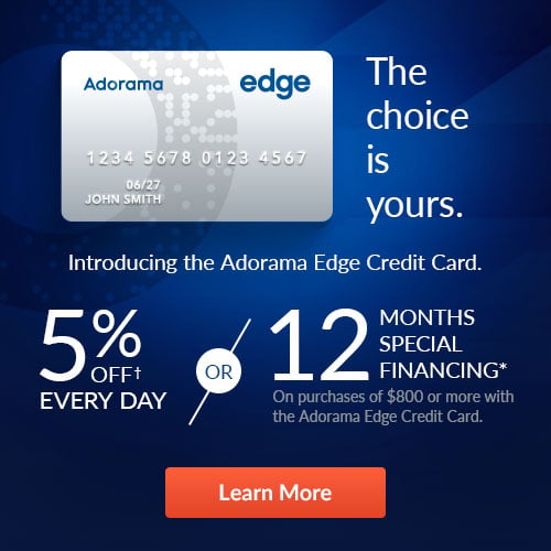 Adorama Unveils Edge Credit Card 5 OFF Every Day or Special Financing