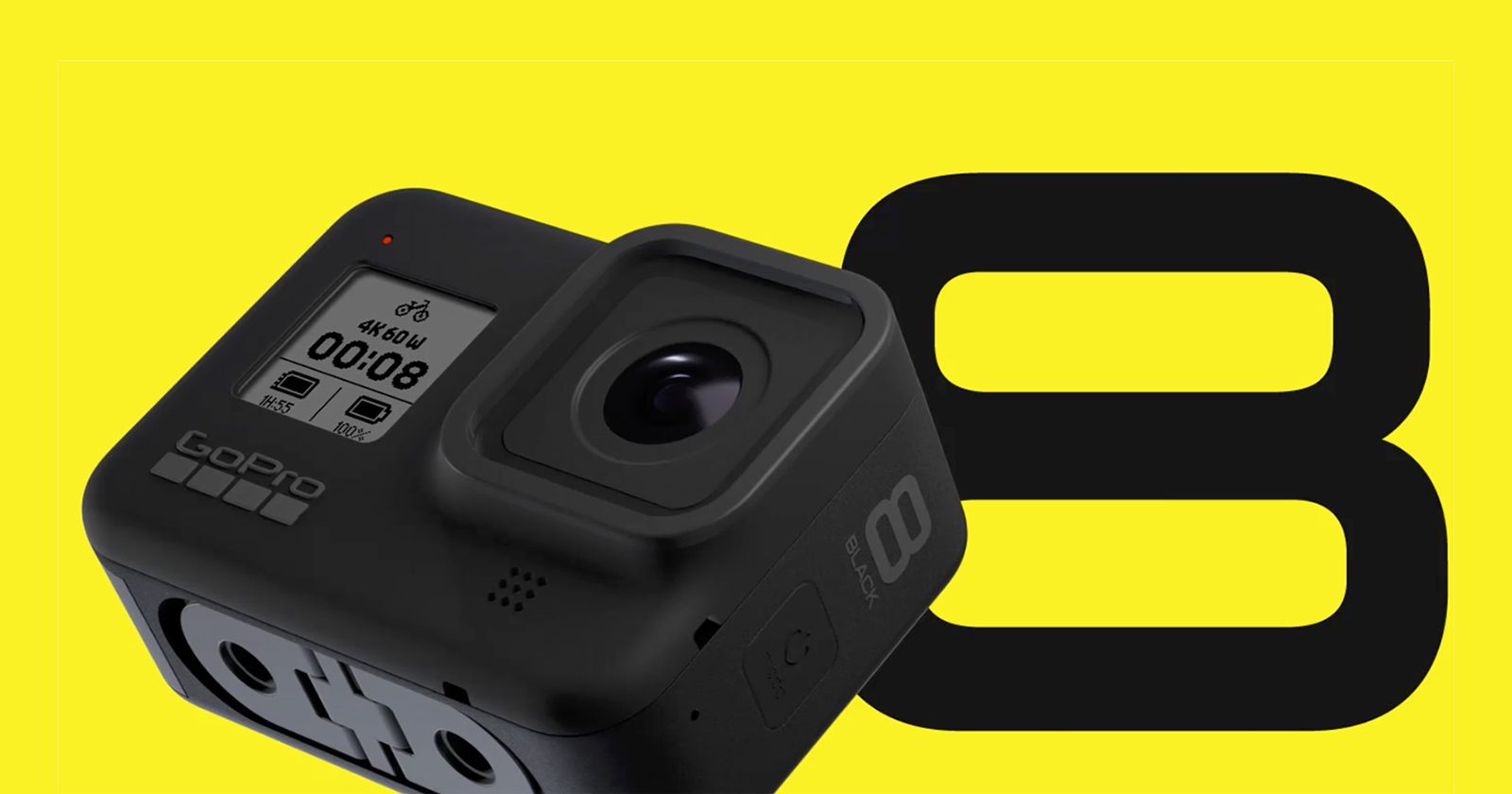 GoPro Unveils Hero8 Black with Digital Lenses, Expansion Mods, and