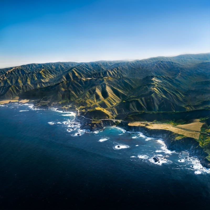 Photographers Rent a Helicopter to Re-Create the MacOS Big Sur