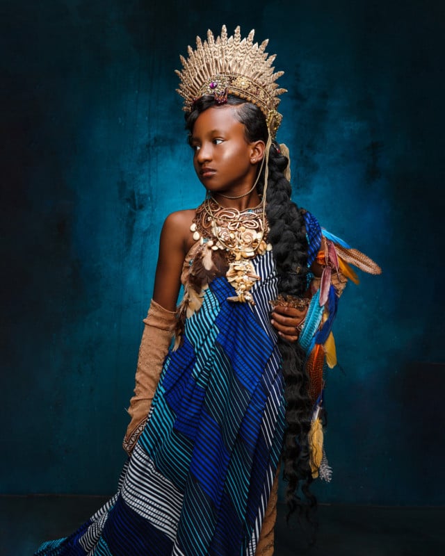 Portraits of Black Girls as Disney Princesses