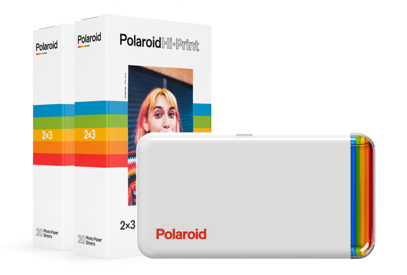 Polaroid Originals Hi-Print 2x3 Inch Pocket Printer with 3 Back Paper and  Album Bundle/pack