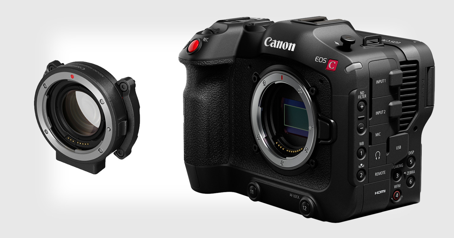 Canon Unveils EOS C70 RF Mount Cine Camera and EFtoRF Speedbooster