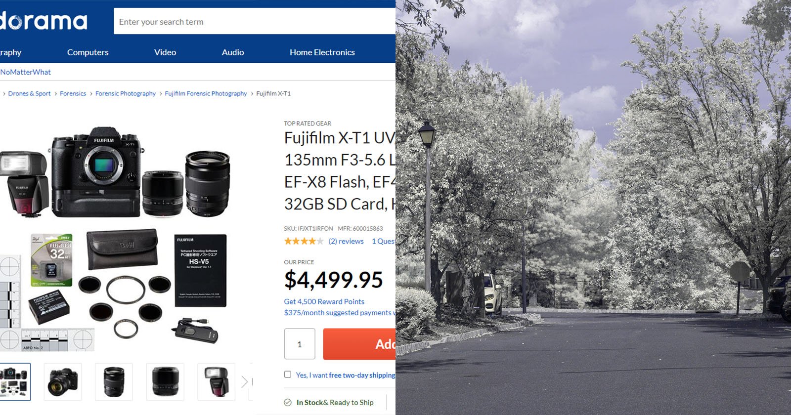 The $4.5K Fuji XT-1 Forensics Package Doesnt Really Create UV Photos