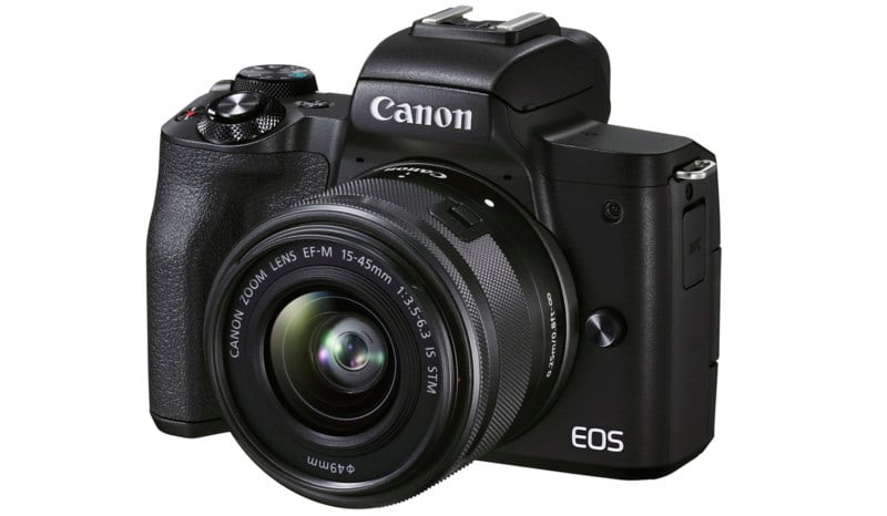 Canon EOS M50 Mark II 24.1 Megapixel Mirrorless Camera with Lens, 0.59,  1.77, Black 