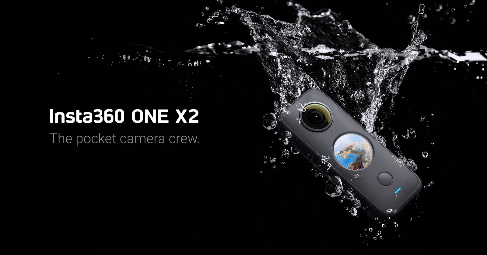 Camara Insta360 One X2 5.7k 360 Waterproof + Selfie Stick