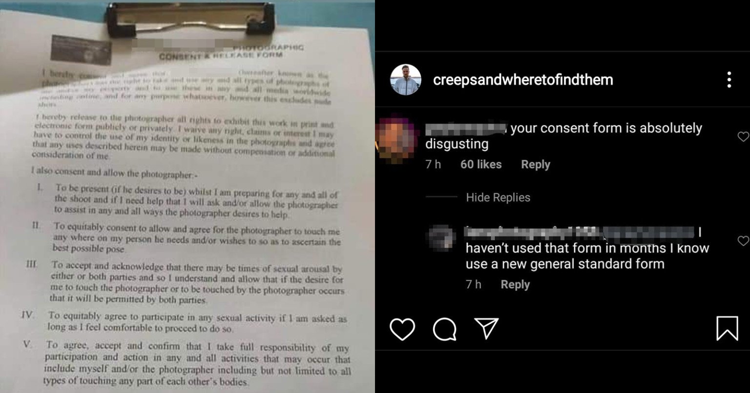Photographer Called Out for Consent Form that Includes 'Sexual Arousal