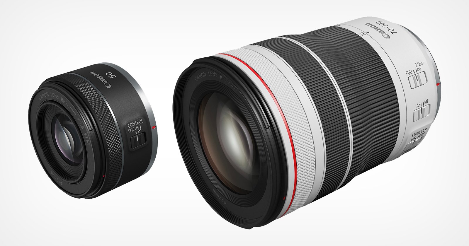 Canon Adds 70-200mm f/4 L and 50mm f/1.8 STM Lenses to RF Lineup