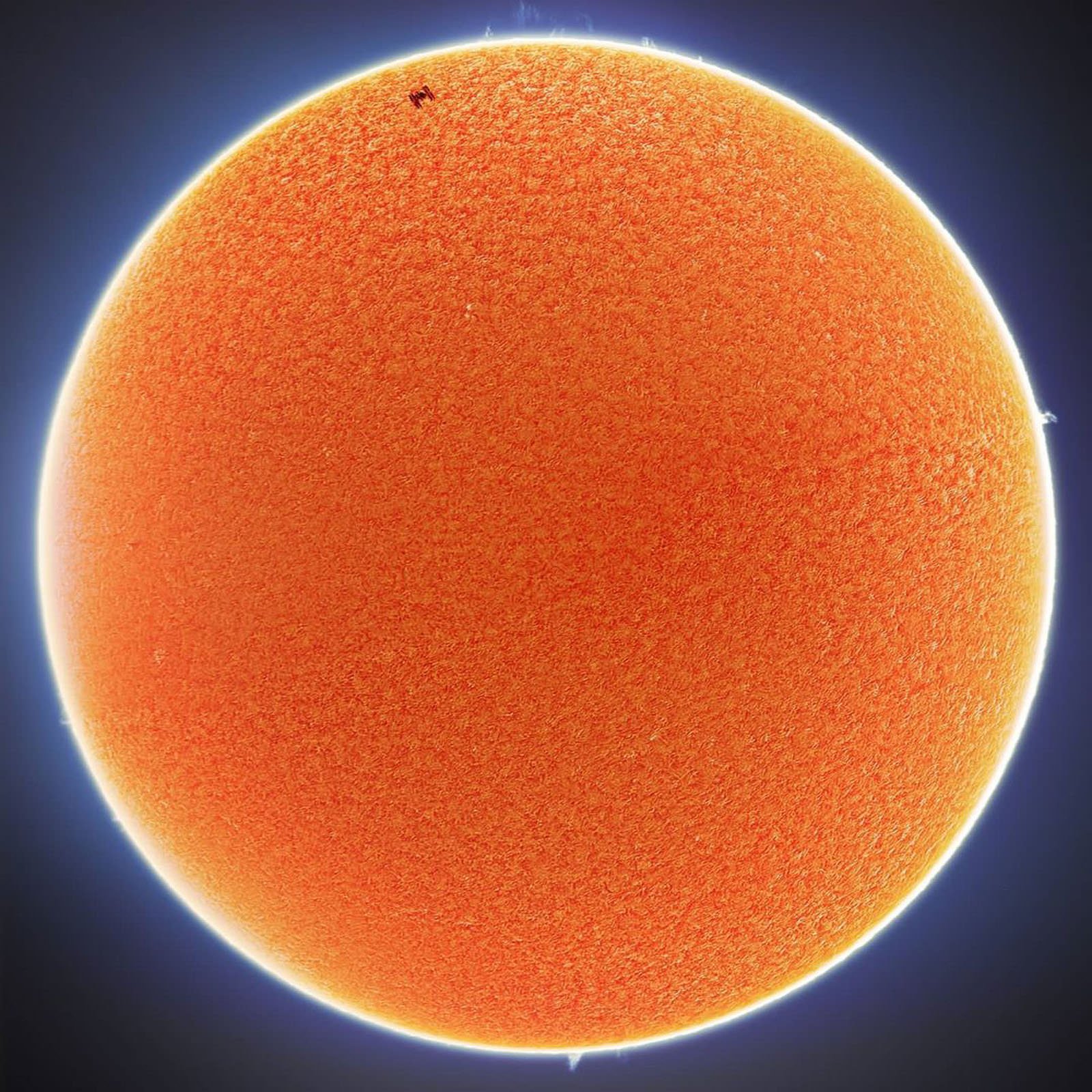 Photographer Catches the ISS Crossing the Sun and Moon