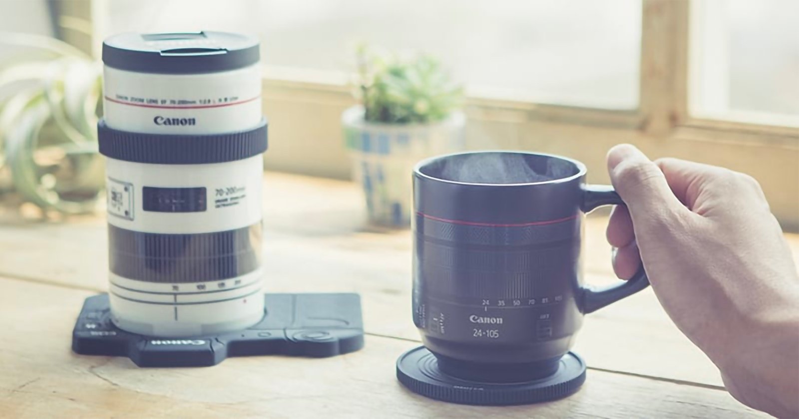 Canon cups that look like lenses