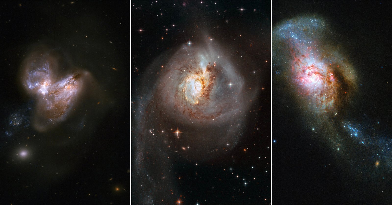 Six images incroyables de la collision de galaxies