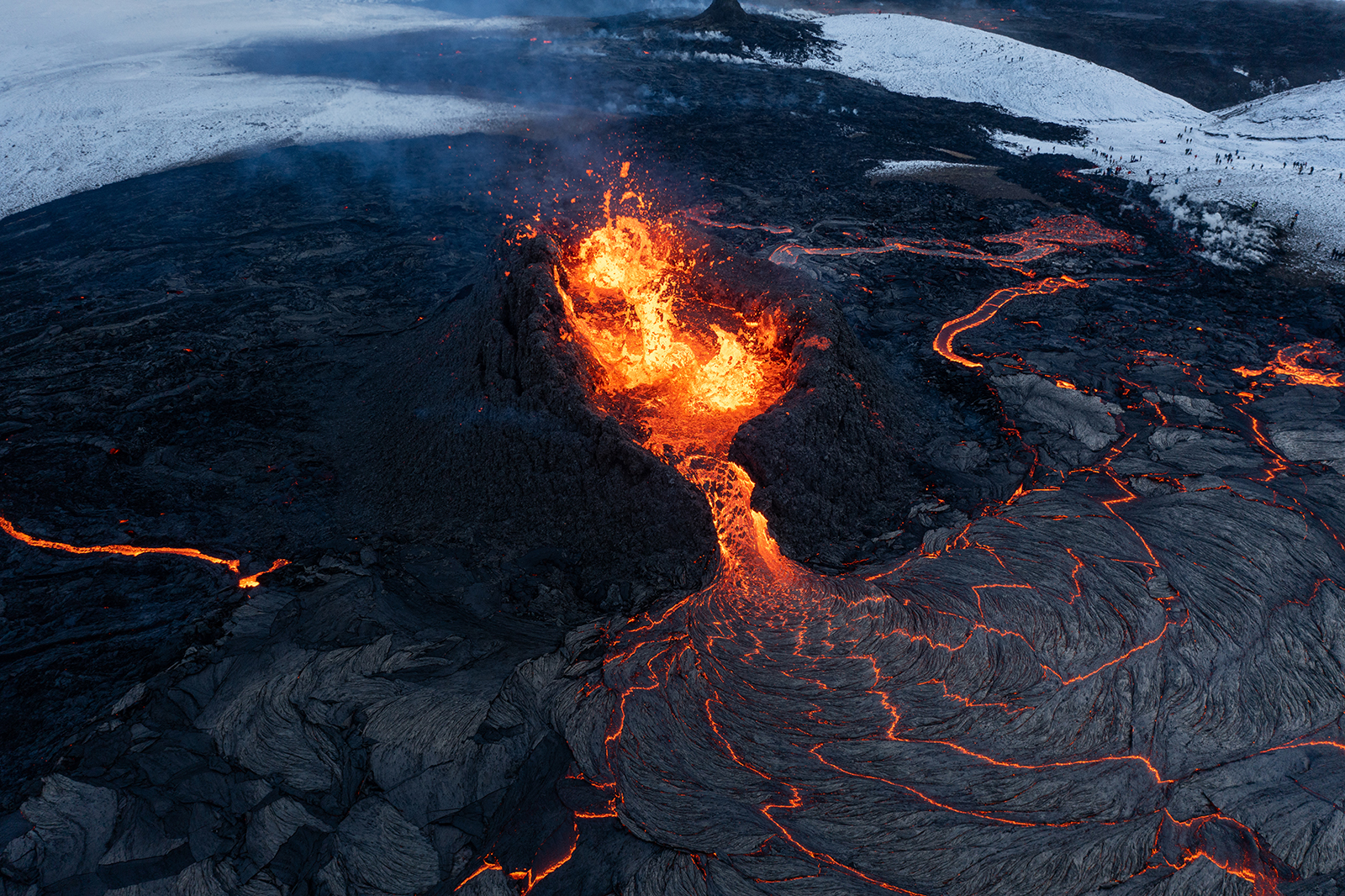 Watch A Dji Fpv Drone Get Struck By A Flying Chunk Of Lava 