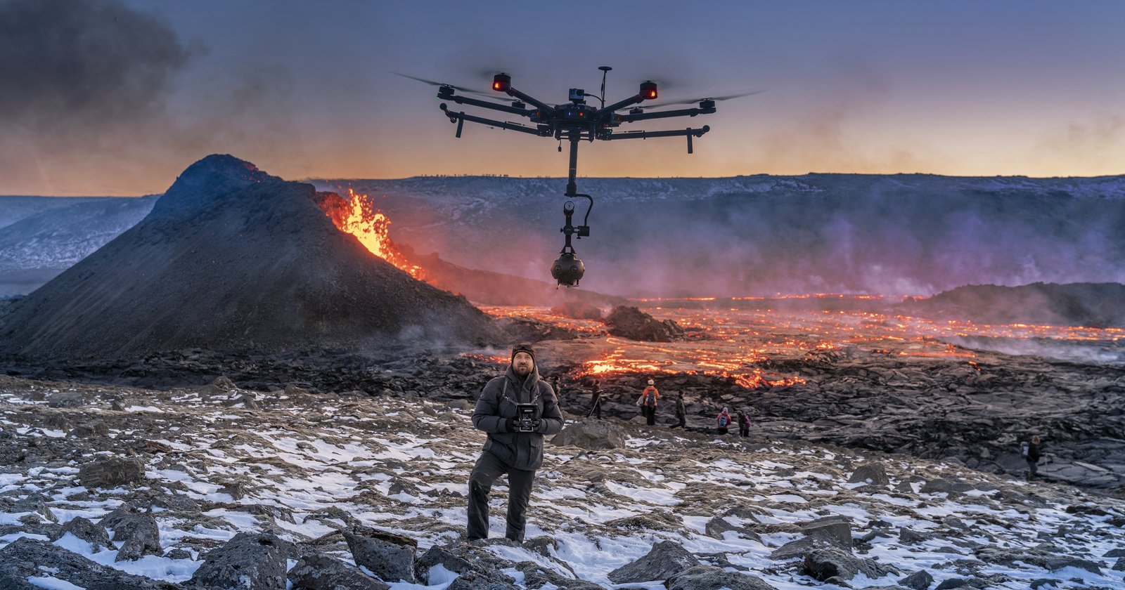 Photo of Duo capture la première vidéo de drone VR 8K au-dessus du volcan islandais