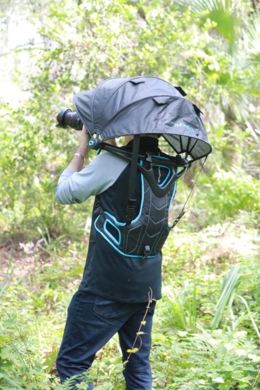 Nubrella Backpack Wearable Hands Free Umbrella all in one design | Rain-  Snow| UV Shade Sun Protection | Strong and Windproof |Hands-Free Patented