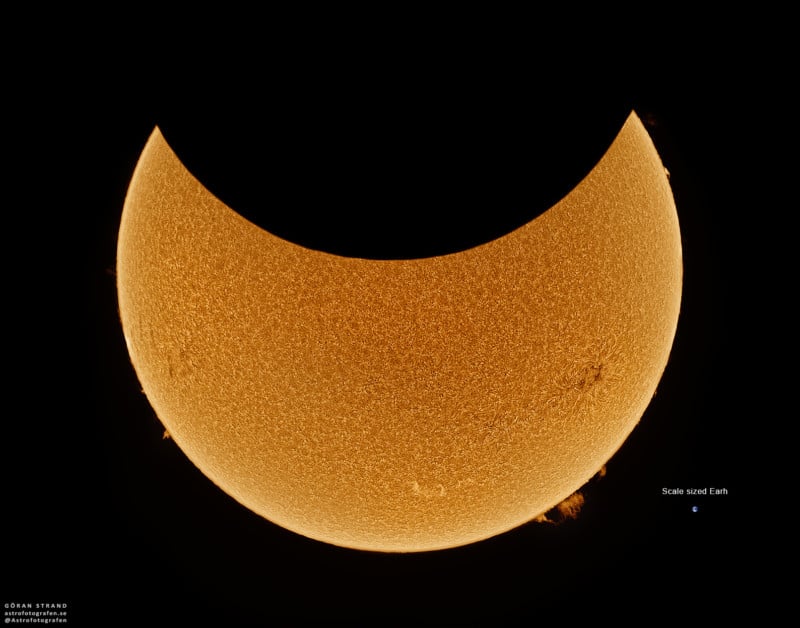 This 2021 Solar Eclipse Timelapse Was Made from 50,000 Photos