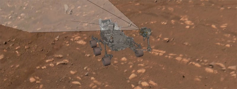 La NASA muestra cómo el Persevering Rover en Marte tomó su primer autorretrato