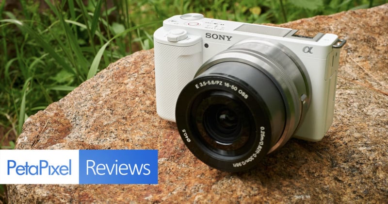 Sony ZV-E10 Mirrorless Vlog Camera Body (White) & Lens