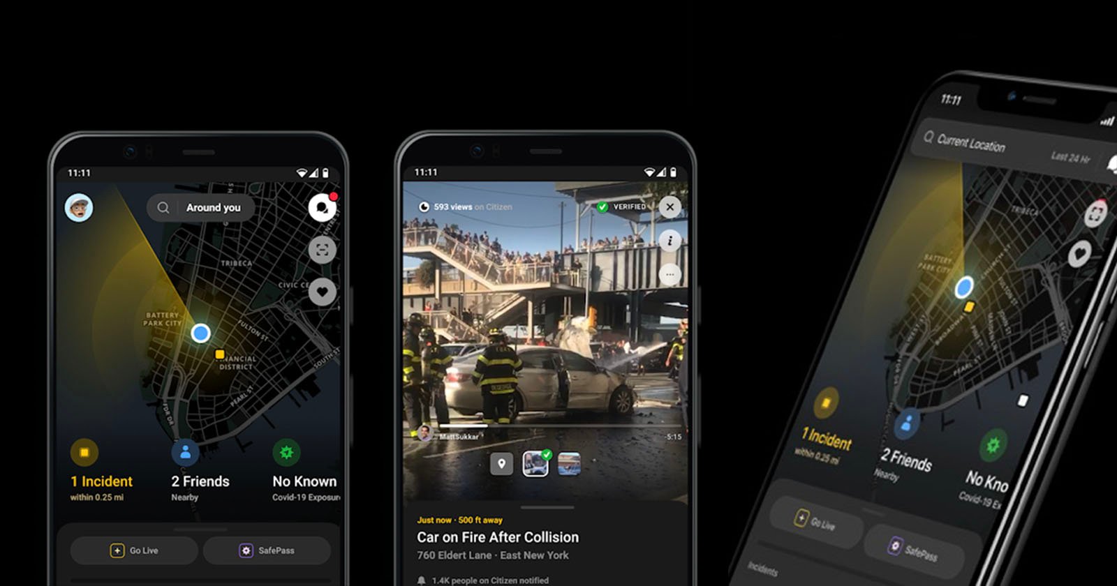 Citizen App pays $ 25 / hour. for people who film crime scenes and stream  them live