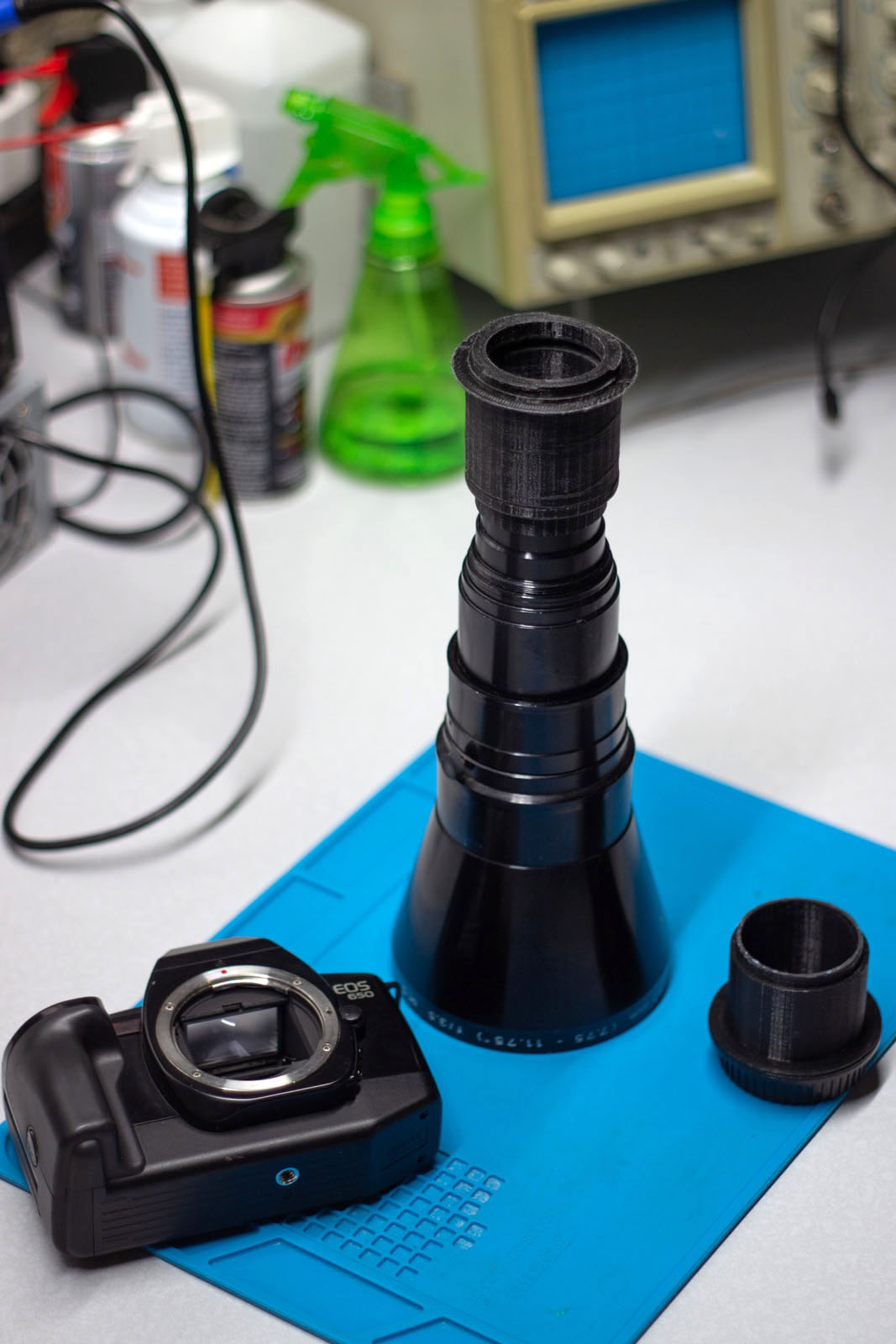 Adapting a Huge Vintage Kodak Slide Projector Lens for Photography