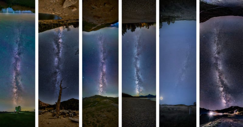Nexus Panoramas: Two Landscapes Linked Together with the Milky Way