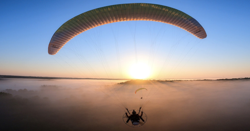 Photographer Paraglides Over West Virginia for Breathtaking Aerial Photos