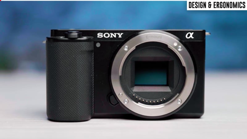The Sony ZV-E10 with sensor exposed