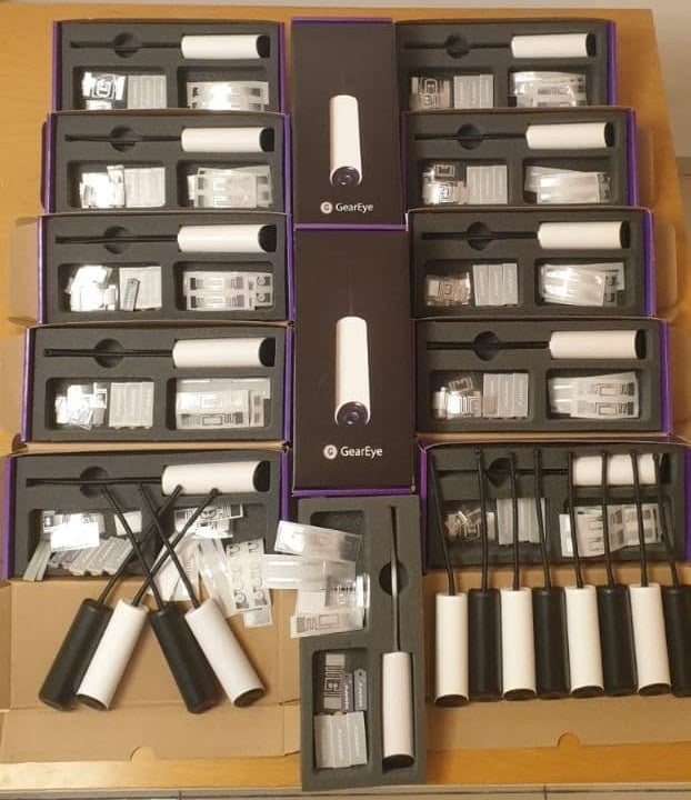 geareye devices in boxes