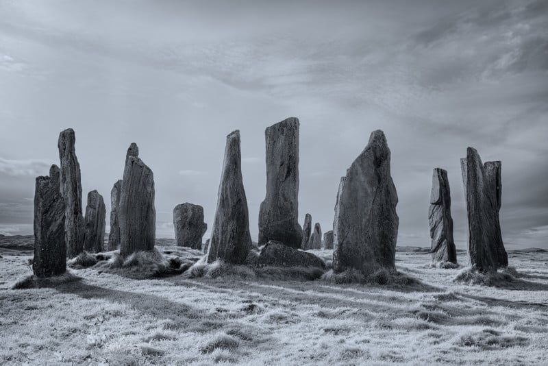 The menhirs of Callanais in Scotland